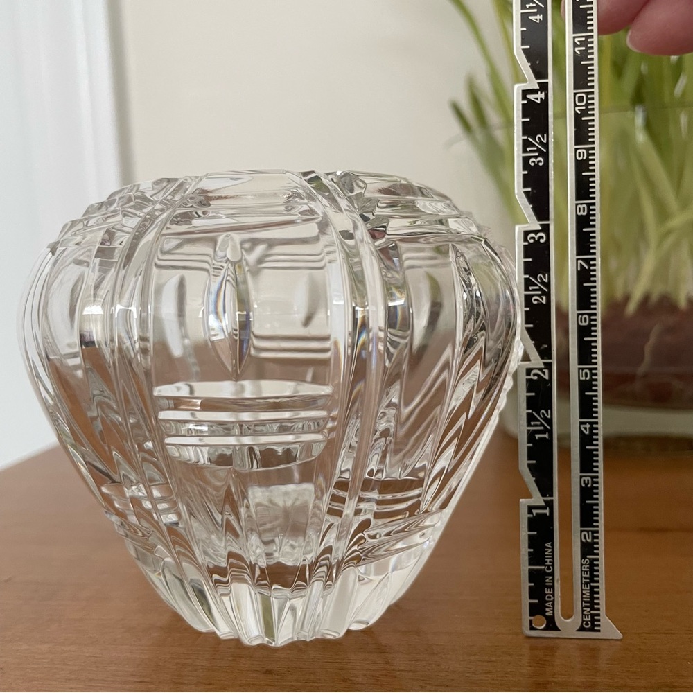 Geometric pattern crystal vase - Picture 8 of 8